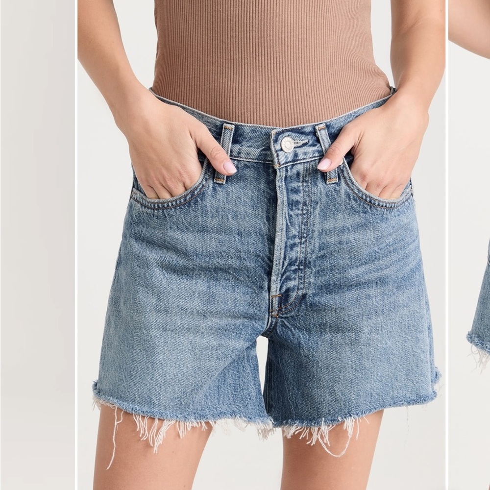 AGOLDE Parker Long Shorts Skywave